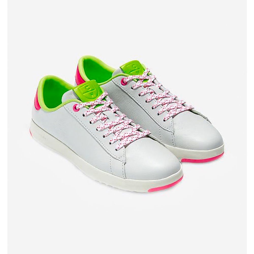 NIB Cole Haan GrandPro TNS Class Edition white/pink/green sz 7.5 W19395